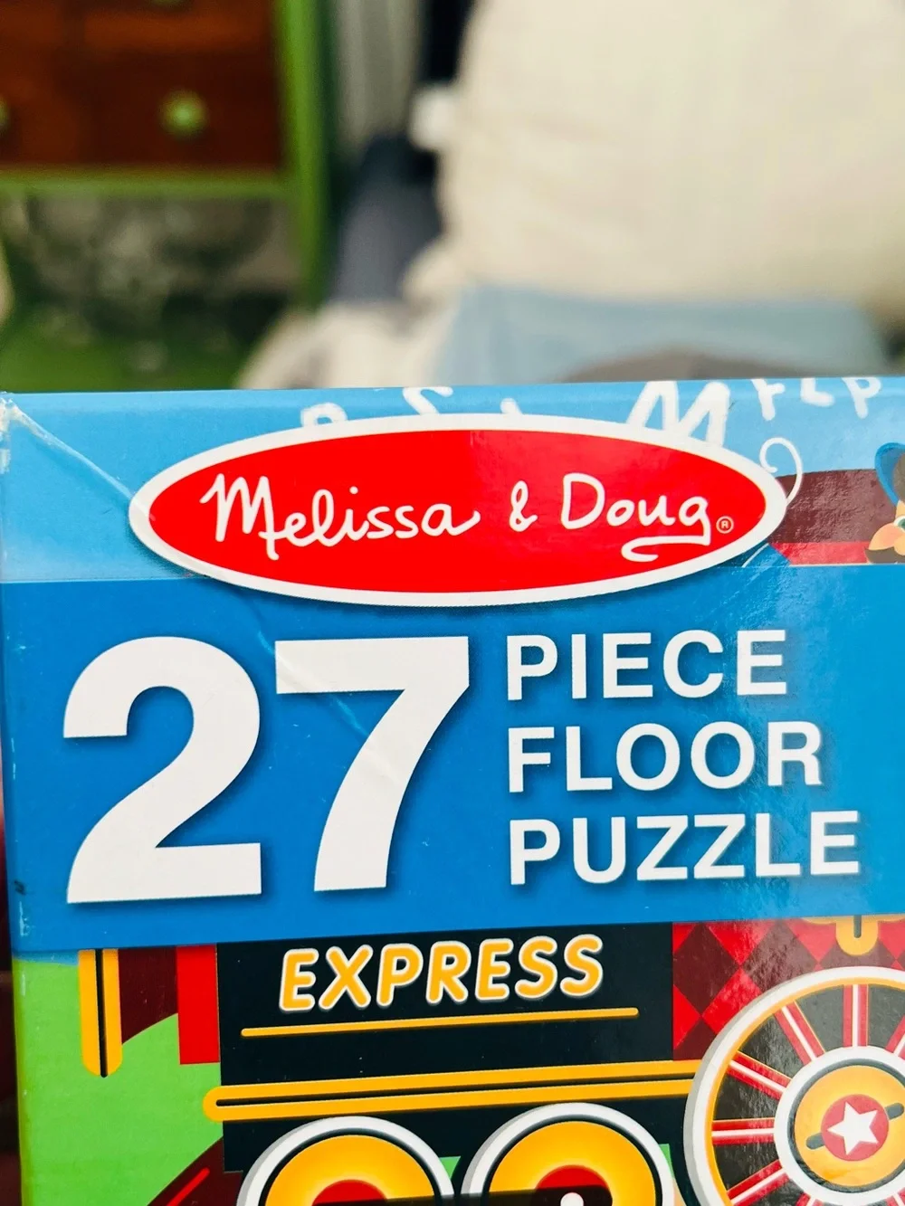 Melissa & Doug Alphabet Express Floor Puzzle - Blue & Green